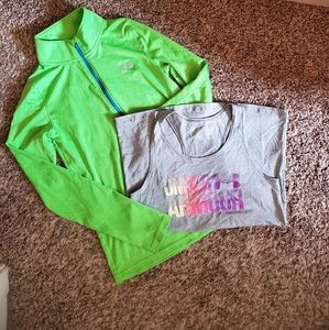 Under armour girls medium set